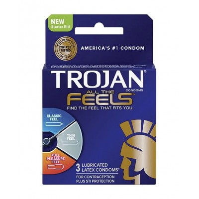 TROJAN 3'S ALL THE FEELS 6CT/ PACK
